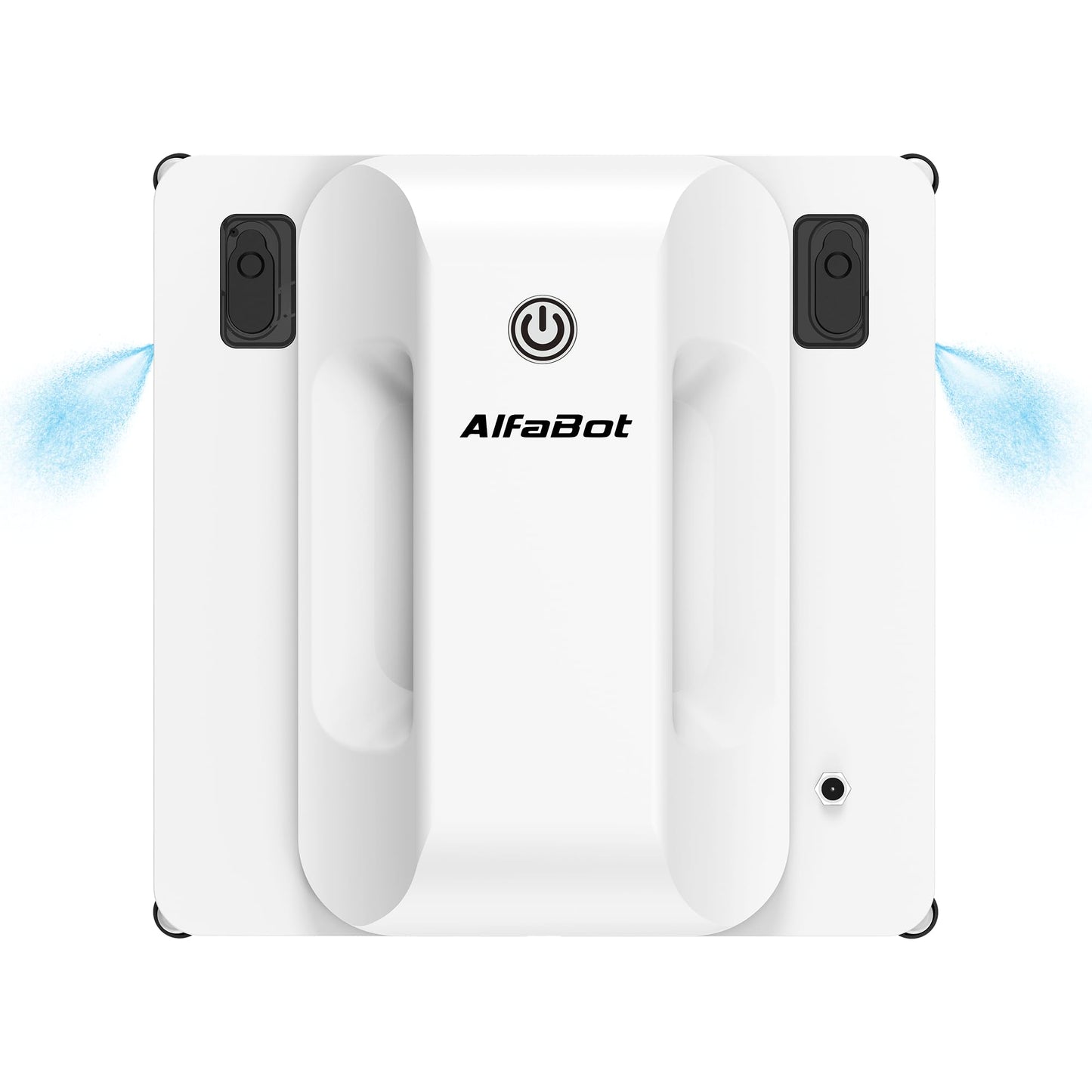 AlfaBot GLS400 Window Cleaning Robot, Intelligent Glass Cleaner with Dual-Sided Water Spray, 50ml Tank, Smart Cleaning for Interior & Exterior High-Rise Windows