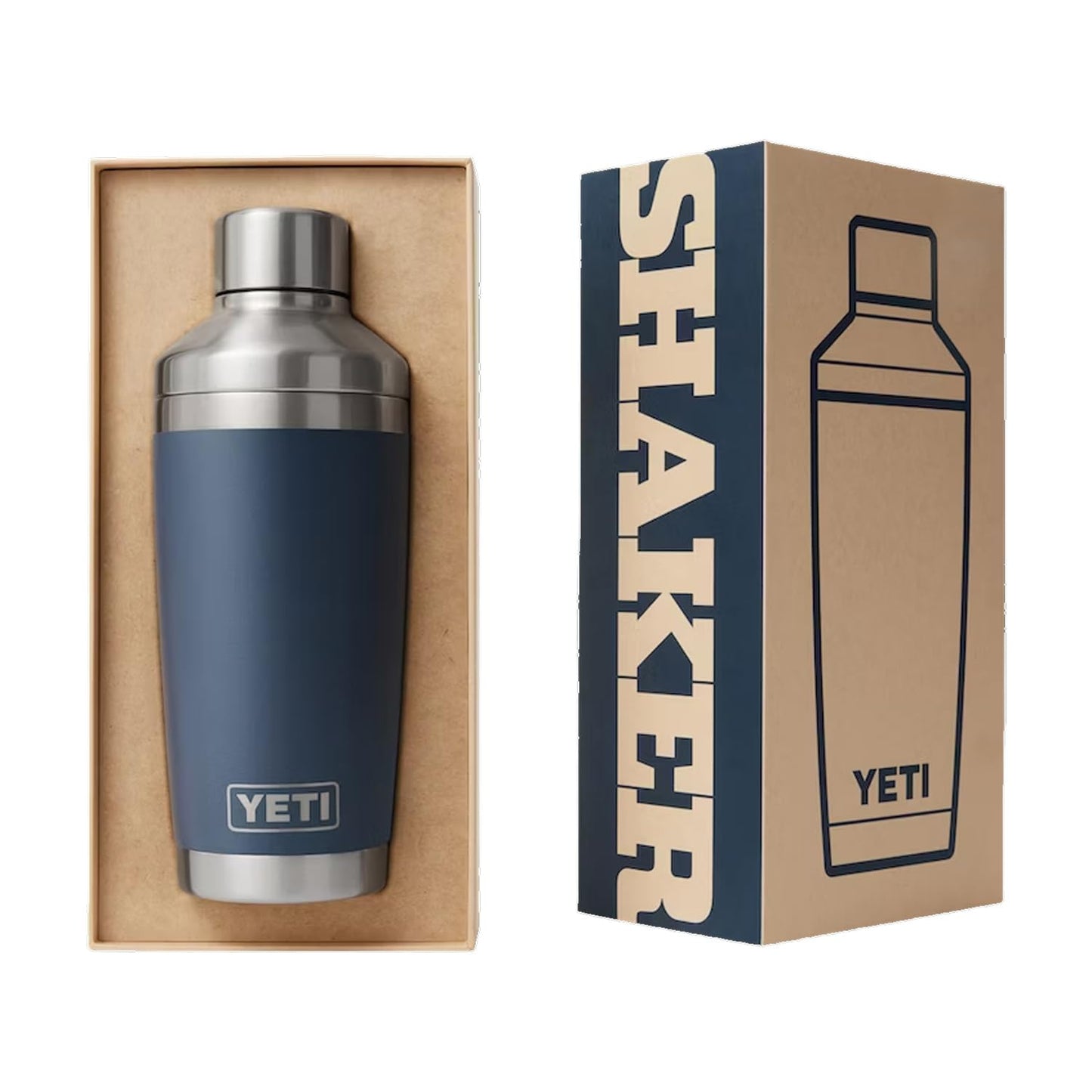 YETI Rambler 20 oz Cocktail Shaker, Stainless Steel, Vacuum Insulated, King Crab