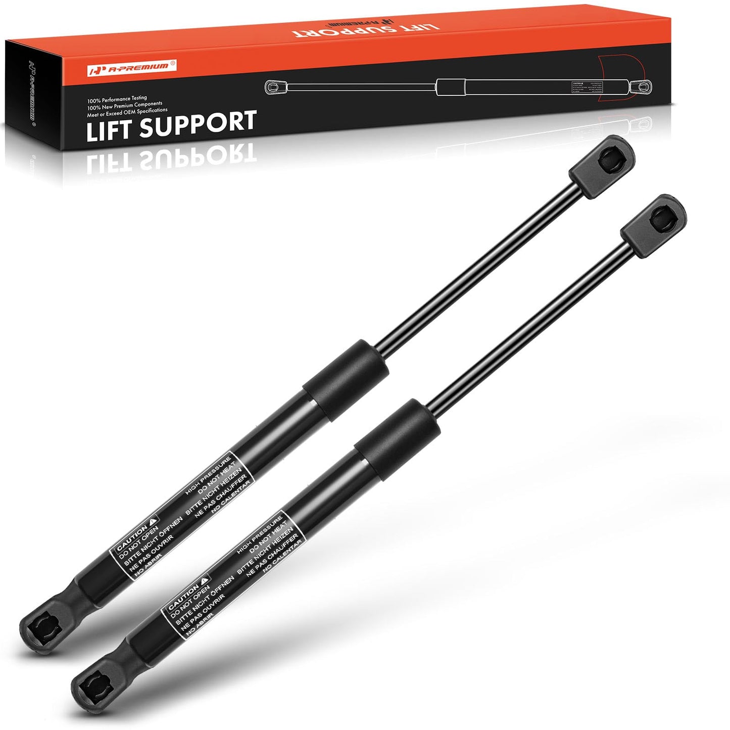 A-Premium Tailgate Lift Supports Shock Struts Spring Prop Compatible with Hyundai Veloster 2012-2017 2-PC