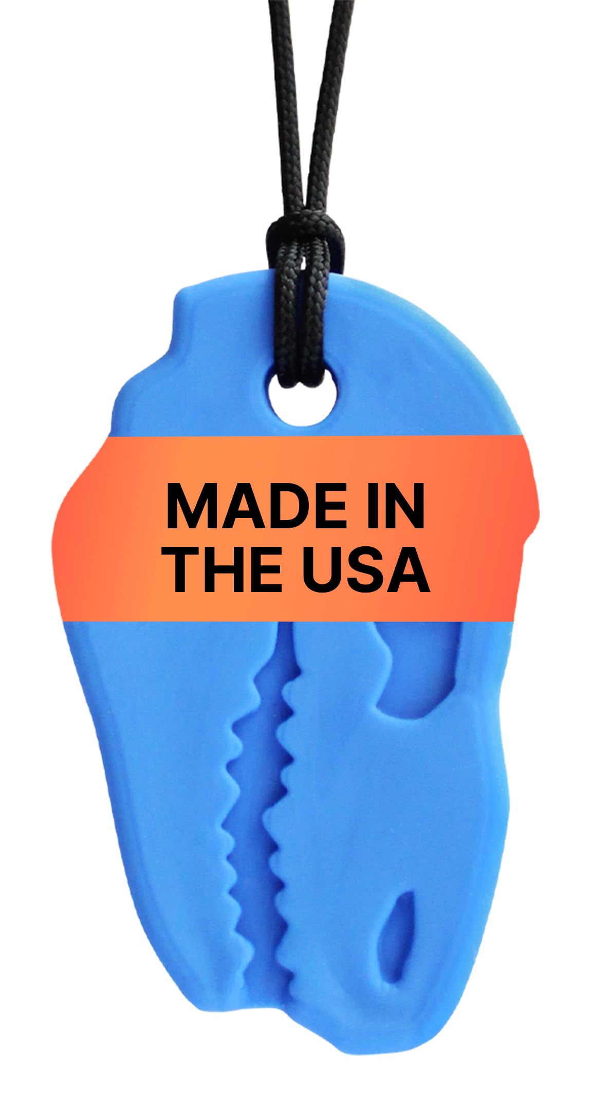 ARK Dino-Bite, Chew Necklaces for Sensory Kids and Adults, Oral Fidget for Autism, ADHD, SPD, Anxiety, Medical-Grade Sensory Chew Necklace, XXT, Very Firm, Royal Blue
