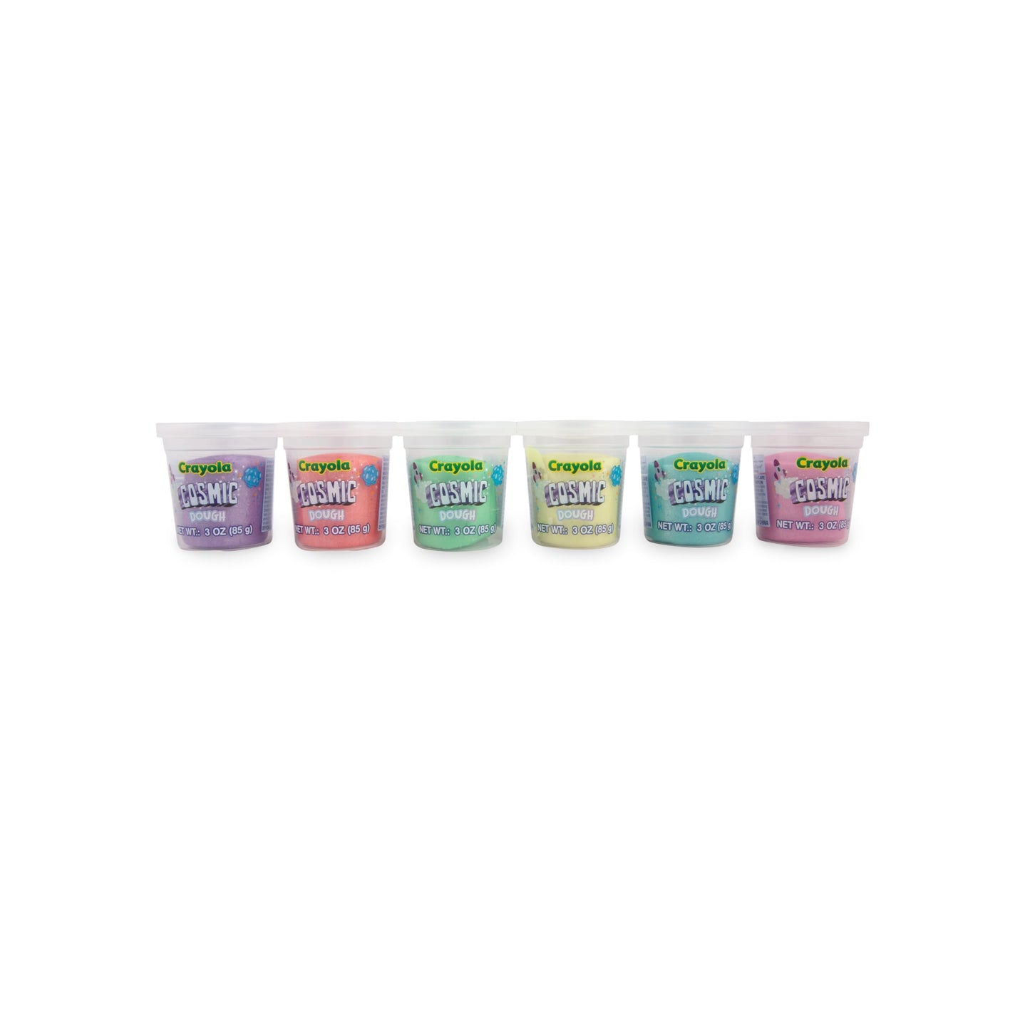 Crayola Cosmic Playdough Set | 20 Tubs (3oz) Sparkly Modeling Clay for Kids in 6 Colors | Non Toxic Play Dough Bulk Pack for Toddler Crafts, Kids Activities, Classroom Supplies & Party Favors