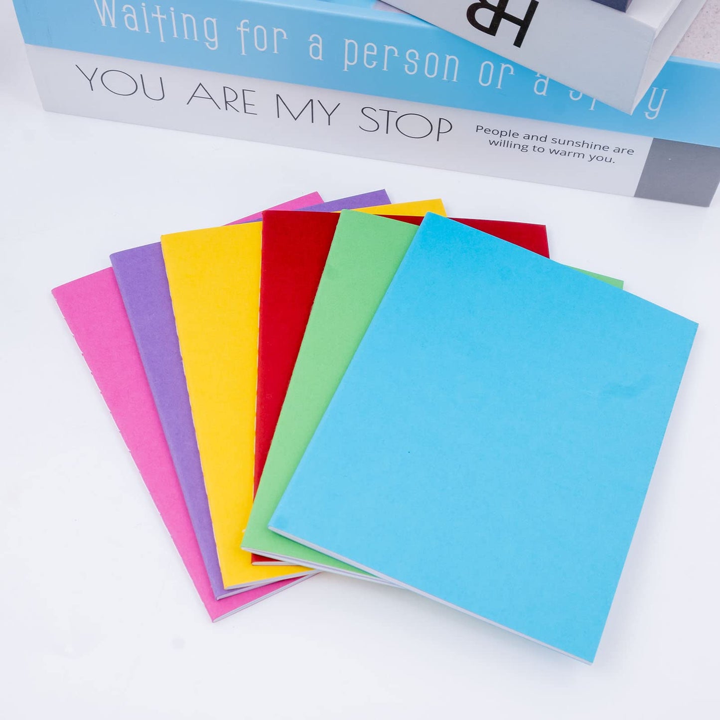 48 Pack 6 Colors Blank Colorful Travel Notebooks for Kids, Bulk Journals for Student Journals, Drawing, Sketchbook (4.2 x 5.5 in)
