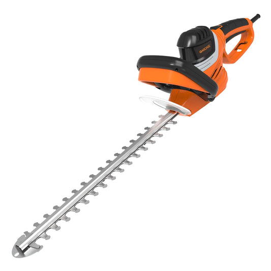 Corded Electric Hedge Trimmers - 4.8A Hedge Cutter | Tree Pruner | Branch Cutter with Rotary Handle, 610mm Laser Cutting Blade, 18mm Cutting Capacity, Blade Cover Included