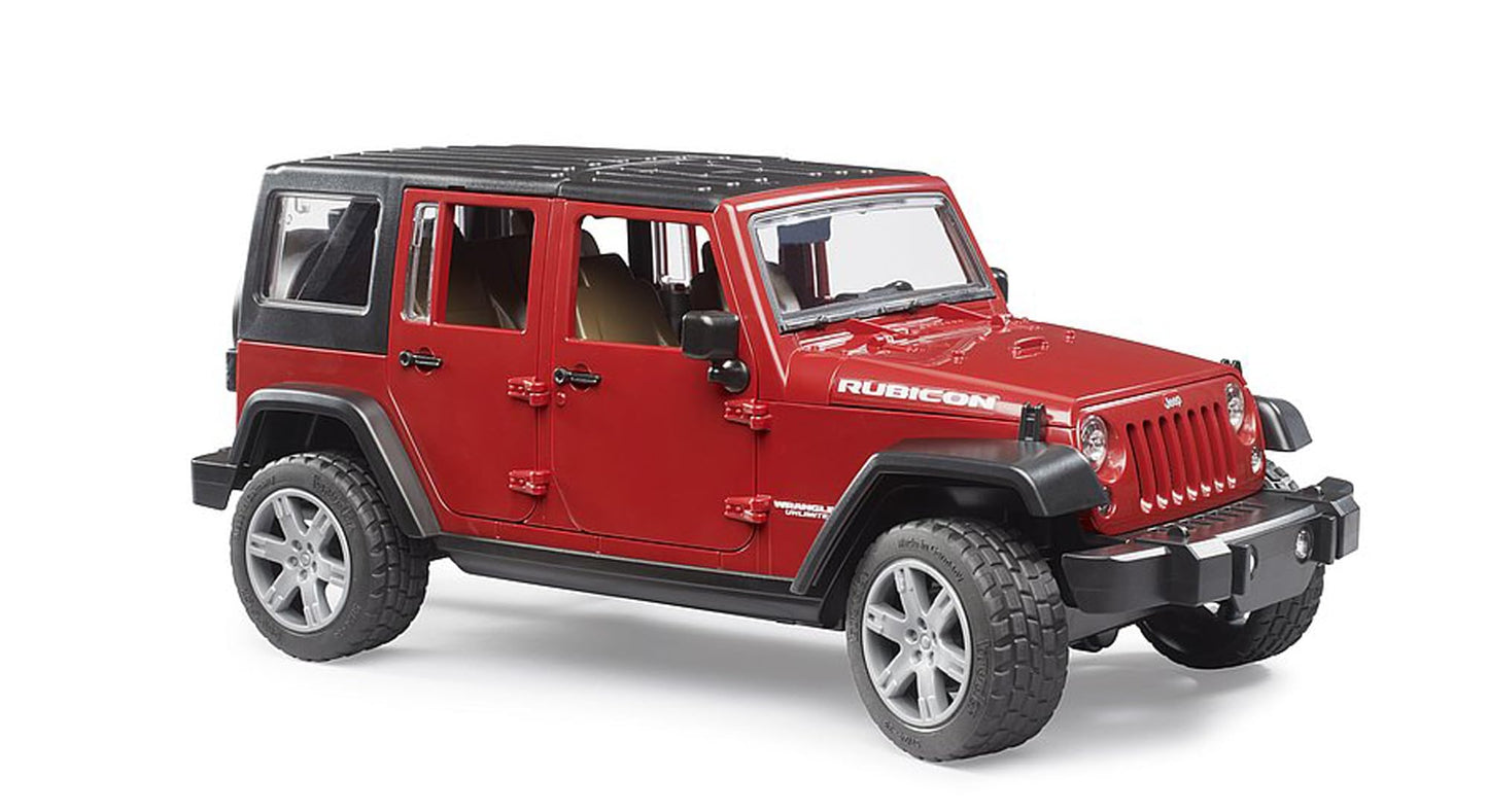Bruder 02525 Jeep Wrangler Unlimited Rubicon, Red