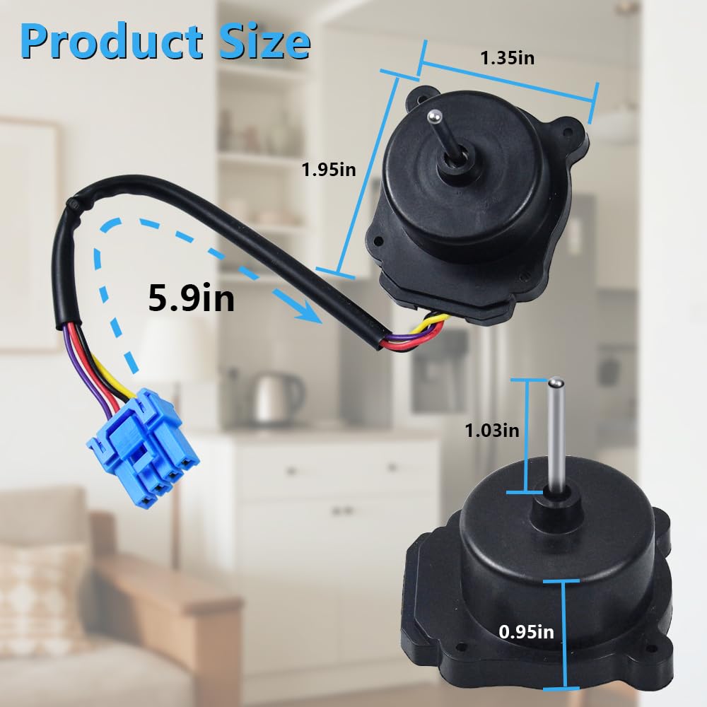 DWX Global EAU65058502 Refrigerator Condenser Fan Motor Compatible with L-G Refrigerators Replacement EAU64843805 RFD3410A102A EAU65058501 AP7178309 PS16662422 EAP16662422