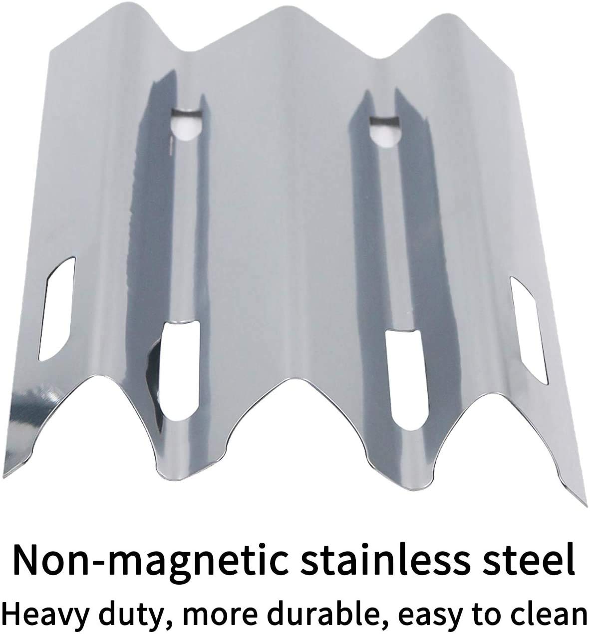GFTIME 17" Stainless Steel Gas Grill Burner Tube & Heat Plate Tent Shield Replacement Kit for Vermont Castings CF9030, CF9050, VM45055P, VM450SSP, VM456, VM600, Jenn Air JA460, JA461, JA461P, 5 Pack
