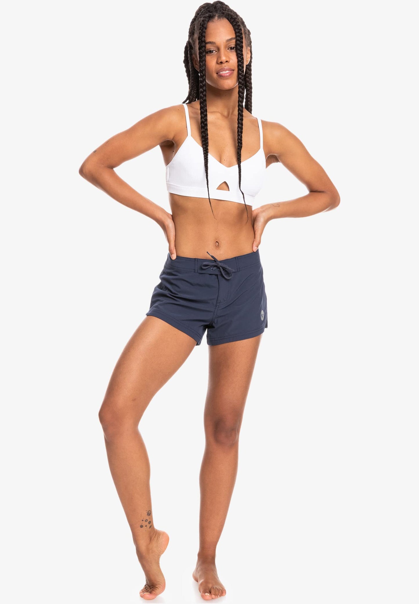Roxy Women's Board Quick Dry Bathing Suit Shorts, 2" Inseam-Swimsuit Bottoms (XS-XXL), Mood Indigo, X-Large