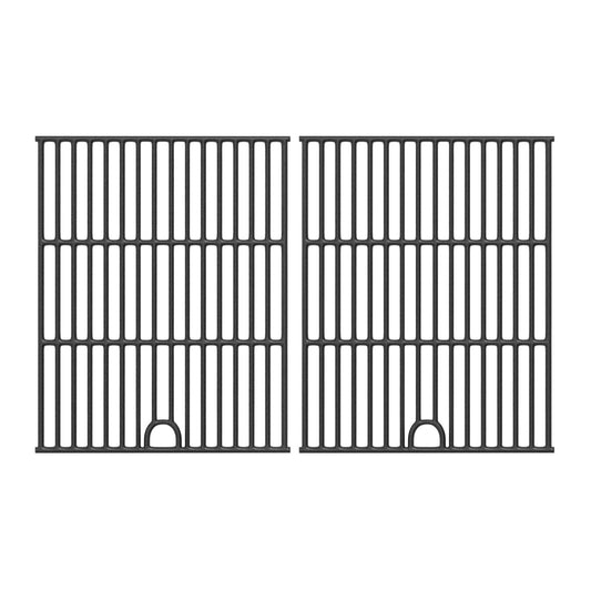 17" Cast Iron Grill Grates Replacement for Nexgrill 4 Burner 720-0830H Grill Replacement Parts, 5 Burner 720-0888N, 720-0888, 720-0697, Master Forge 1010037, Kenmore 122.16119 415.16107110, 2-Pack