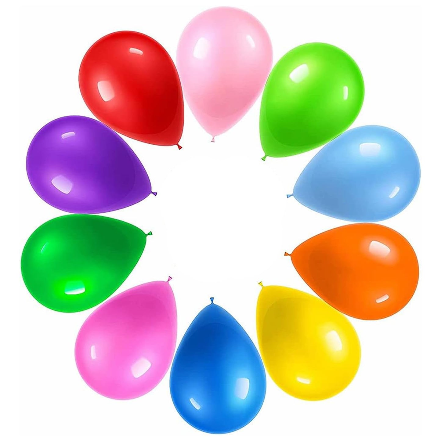 Prextex 900 Party Balloons - 12-Inch, 10 Assorted Rainbow Colours - Thick, Colourful Balloon Arch Kit - Birthday Decoration, Kids Party Favours, Supplies