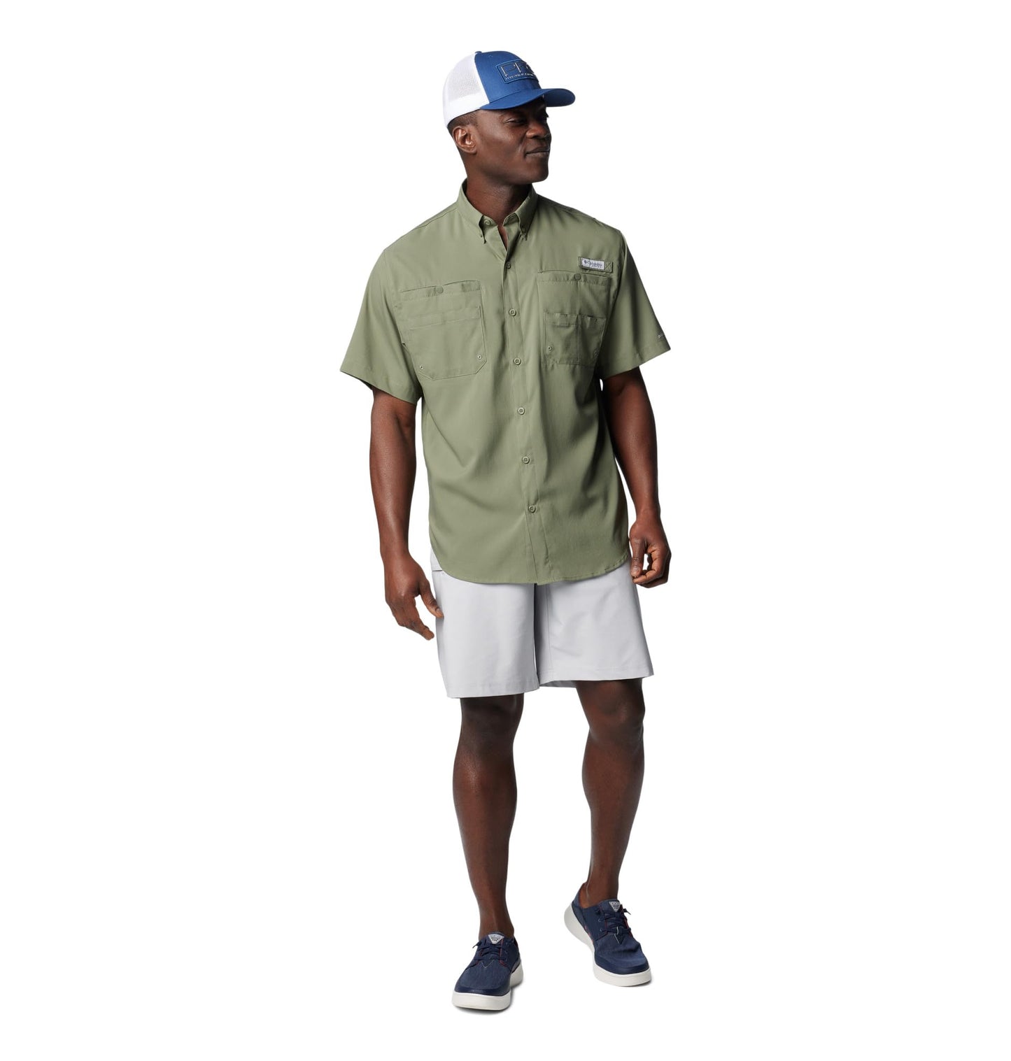 Columbia Mens Tamiami Ii Short Sleeve Shirt, Cypress, X-Large