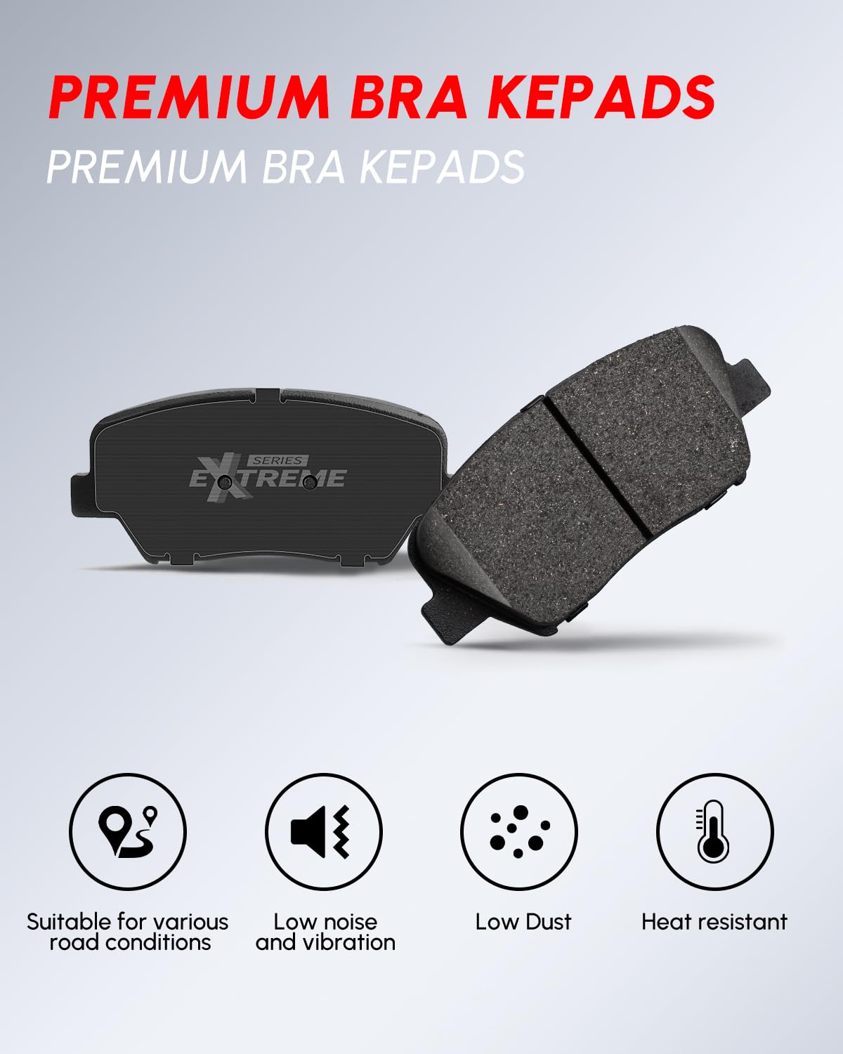 TOVASTY 4PCS Rear Brake Pads Carbon Ceramic, Compatible with Rogue 2008-2019, 2008-2012 Infiniti EX35, 2011-2012 G25, 2011-2013 M37, 2014-2017 QX50, 2009-2020 370Z, 2004-2023 Maxima