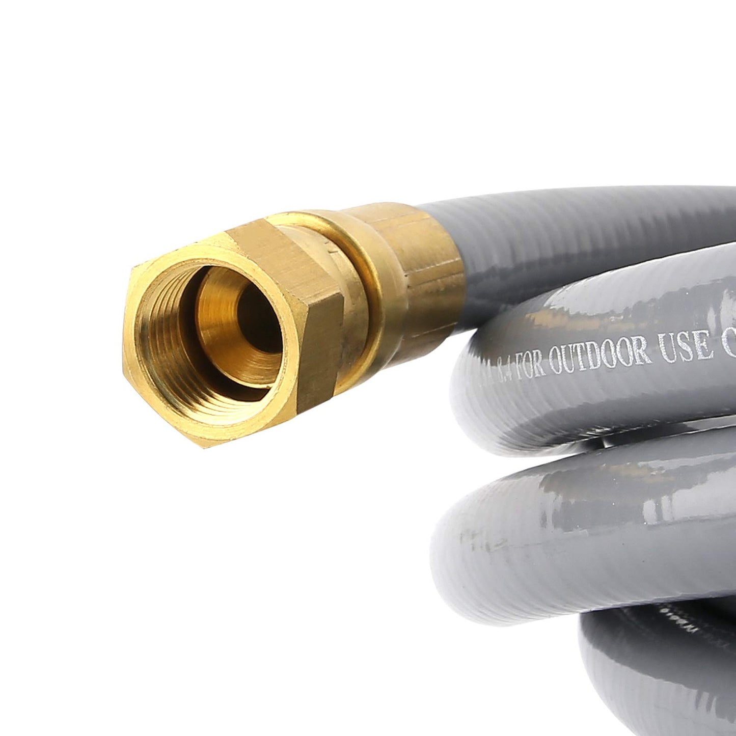 Solimeta 24 Feet 3/8 Inch Low Pressure Natural and Propane Gas Hose Kit with Quick Connect