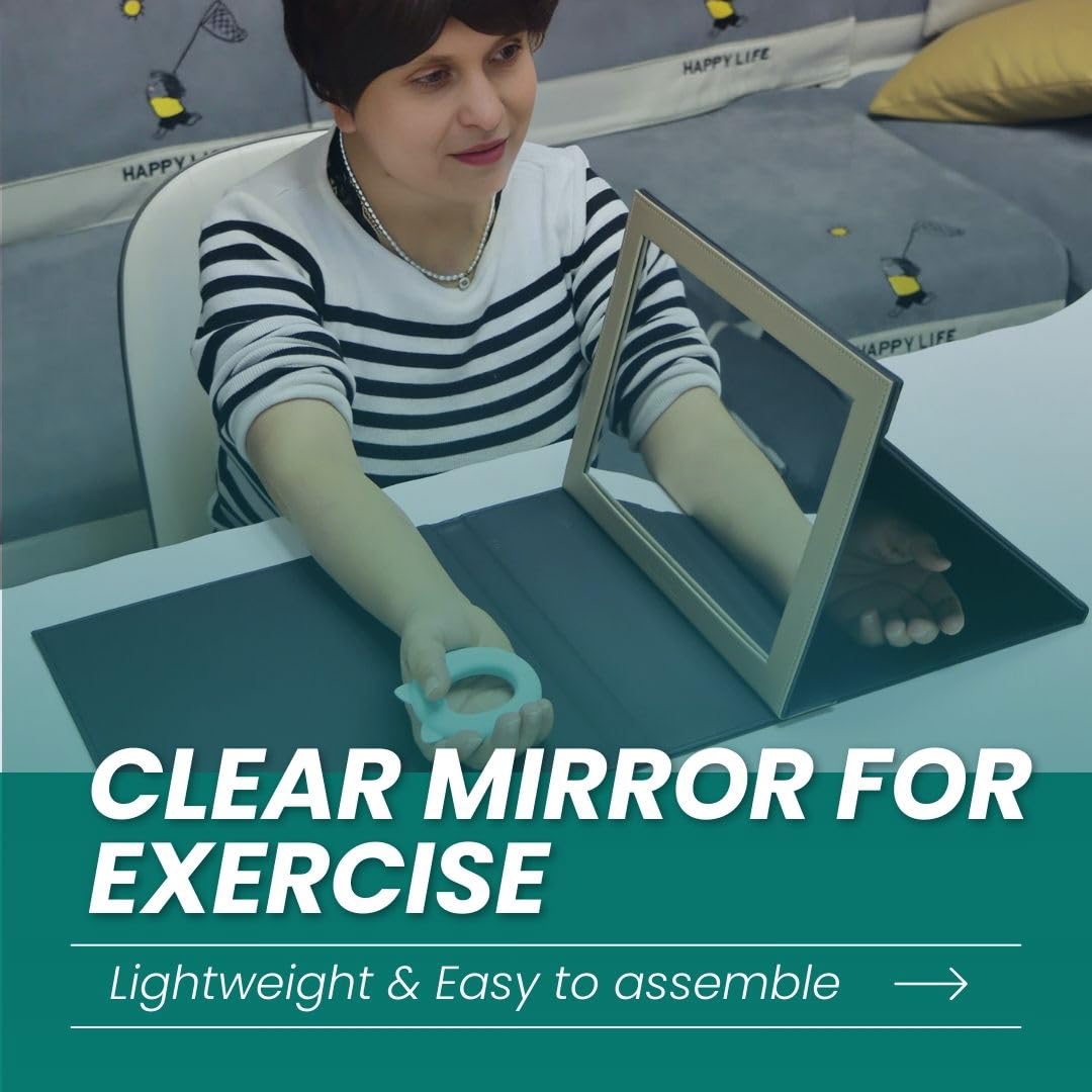 QEAHZ Mirror Box - Lightweight & Stable, Clear Mirror, Foldable & Adjustable