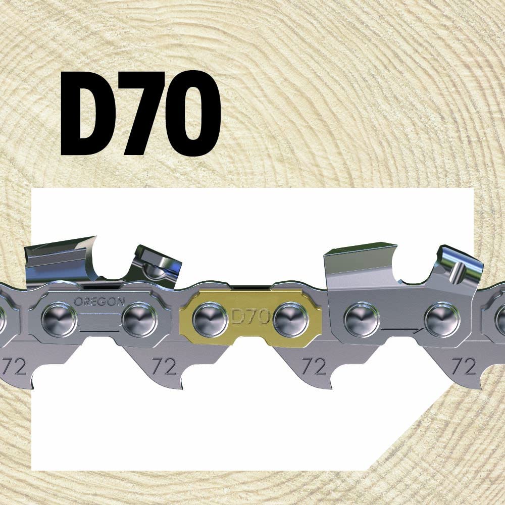 Oregon D70T AdvanceCut Chainsaw Chain for 20-Inch Bar; Fits Echo CS600P, CS-680, CS-550EVL, Poulan 3400, Homelite XL 12 and Super XLAO & More; 70 Drive Links (2 Pack)