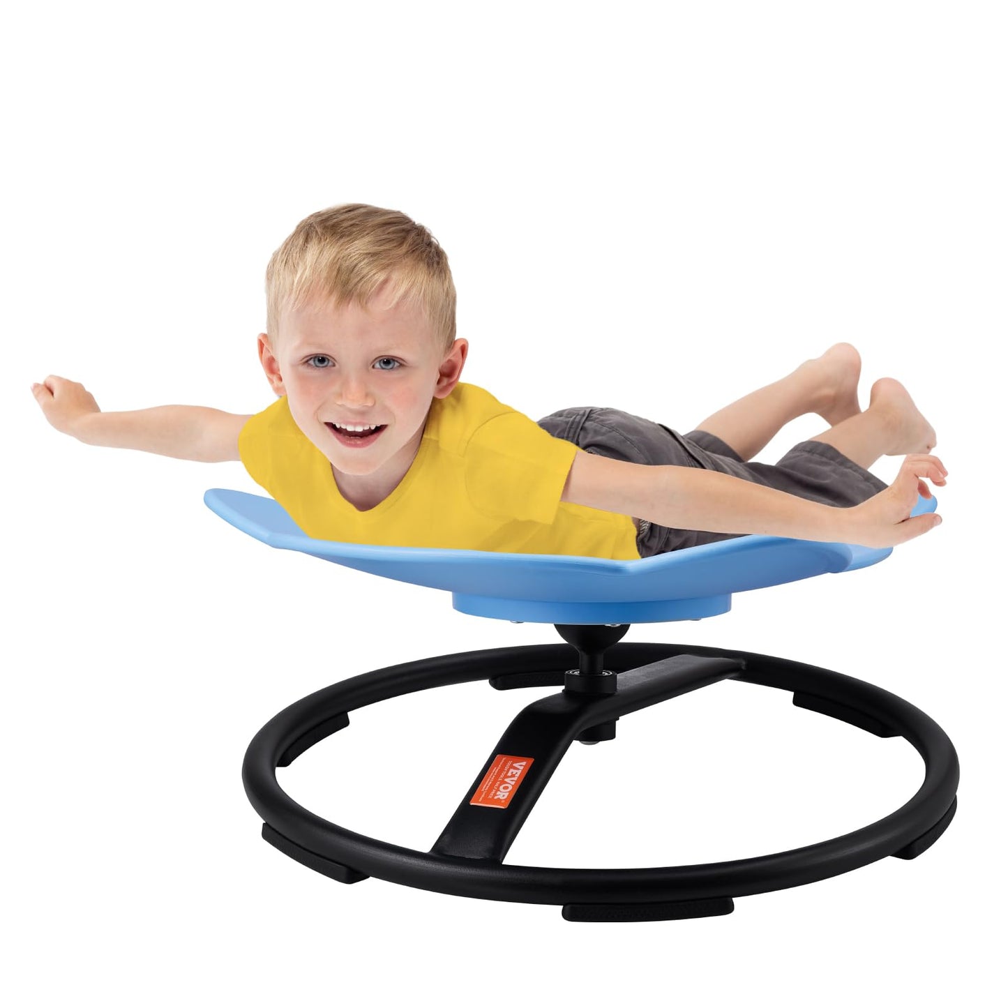 VEVOR Elephant Kids Swivel Chair, 220 LBS Capacity, 360° Spinning Chair, Autistic Kids Sensory Chair with Non-Slip Metal Base, Toddler Sit for Coordination Balance Focus Blue