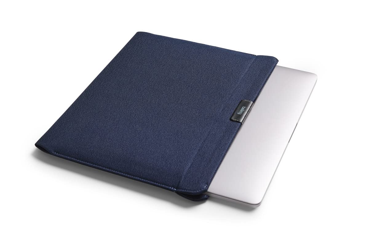 Bellroy Laptop Sleeve (Fits 16 Inch Laptop or MacBook, Slim Protective Case with Magnetic Closure) - Navy