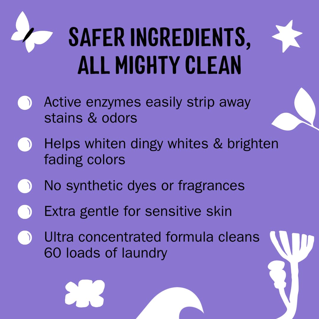 Molly's Suds Super Powder Detergent,Extra Strength Laundry Soap, Stain Fighting,Sensitive Skin,Simple, Effective Ingredients,60 Loads - Lavender