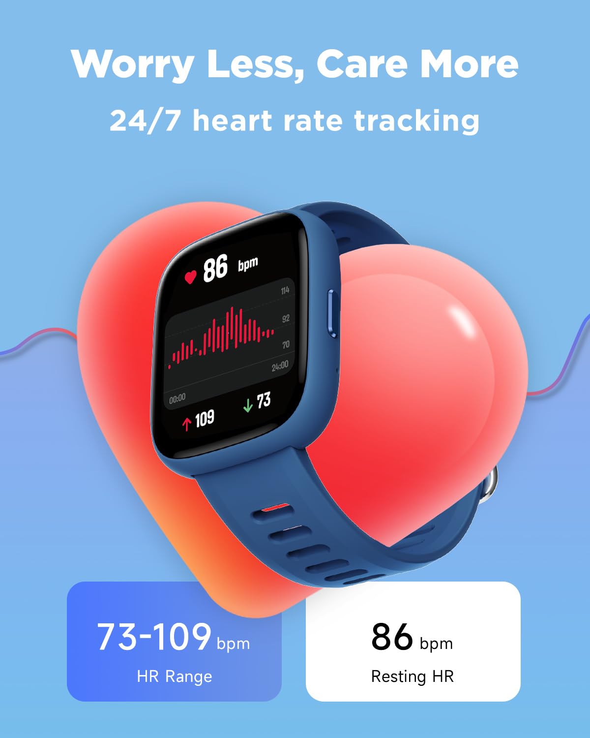 BIGGERFIVE Smart Watch for Kids, 1.8" Fitness Tracker Watch Pedometer, Heart Rate, IP68 Waterproof, Sleep Monitor, Calorie Step Counter, 5 Puzzle Games with/Without APP for Girls Boys Teens 5-16