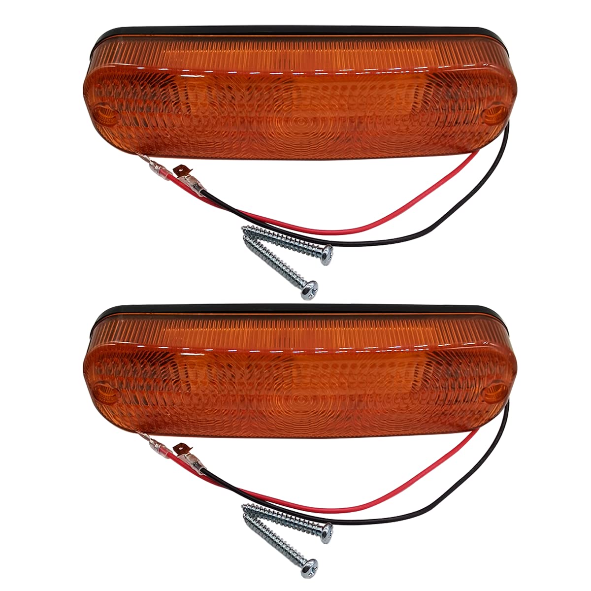 AGP.1978 2pcs Cab Light Amber LED Warning Light 12V Tractor Lamp Replace JD AR60250, 22-665T1, 60-6246T1, A187626, 20-1950T91, 22665T1, 606246T1, 201950T91