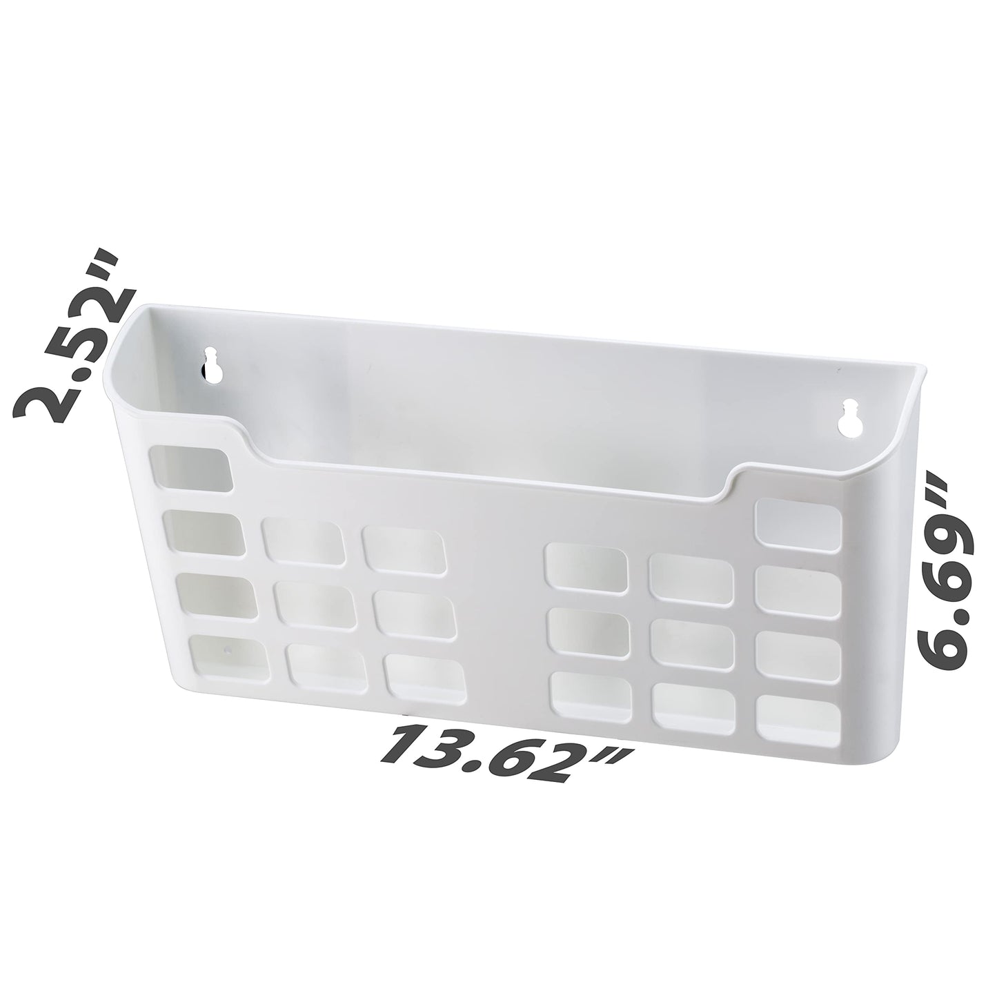 Officemate MagnetPlus Magnetic Letter Size File Pocket, Plastic, White (92543), 2.52 x 13.62 x 6.69 Inches,Offwhite