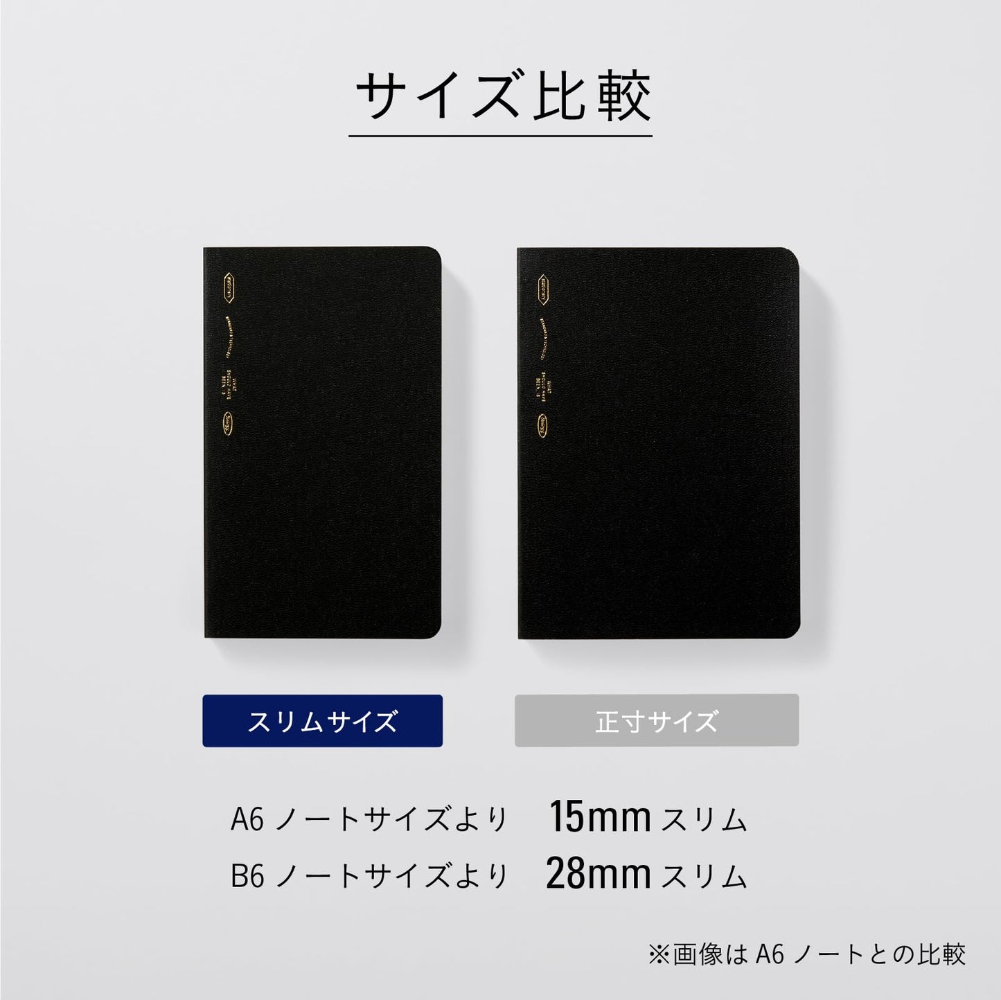 Nitoms SS1021 STALOGY Notebook, B6, Slim, Squared, 365 Days Notebook, Black