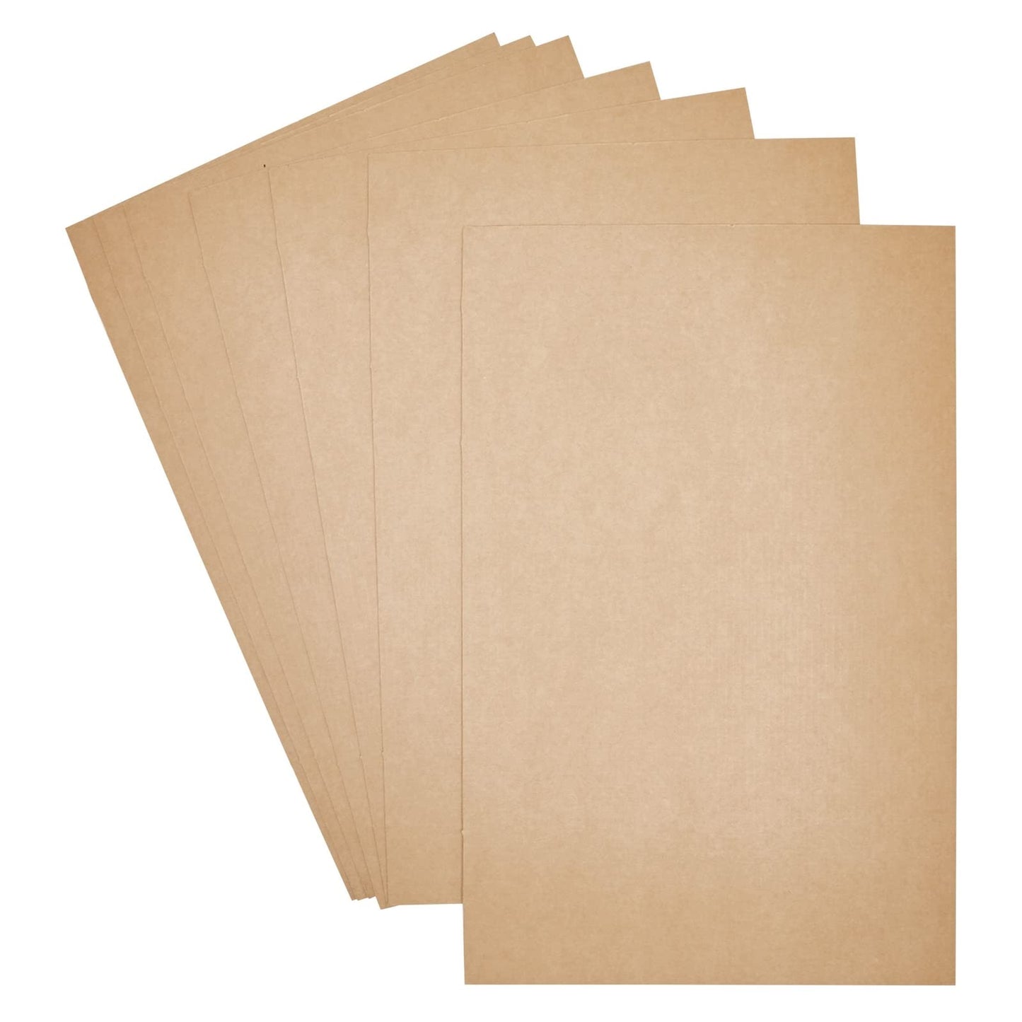 50-Pack Large Corrugated Cardboard Sheets, 11x17-Inch Flat Packaging Inserts Pads for Mailers, Shipping, Packing, Mailing, Arts and Crafts, DIY Projects (2mm Thick)