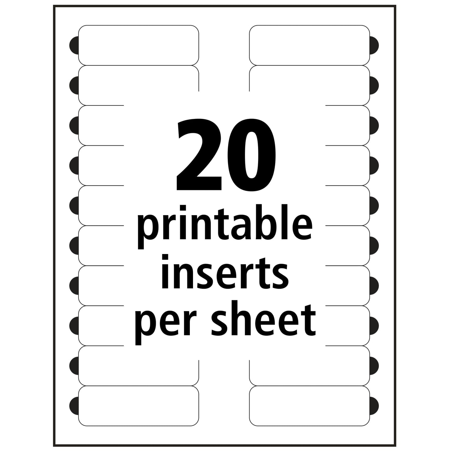 The Mighty Badge Insert Refills, 1" x 3", Clear, Laser
