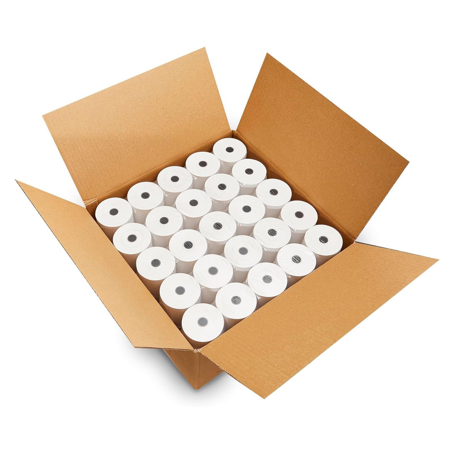 MilaMima 100 Rolls 2 1/4" x 60' Thermal Paper 20% Longer POS Cash Register Receipt Rolls Fits Credit Debit Card Machine Verifone Ingenico Square Clover Moneris TD Elavon 40mm Diameter 2.25 x 60 ft