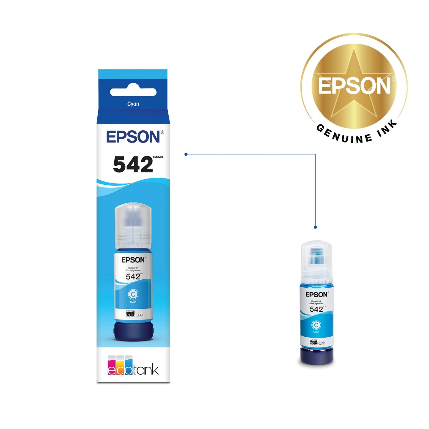 Epson T542 EcoTank Yellow Ink Bottle