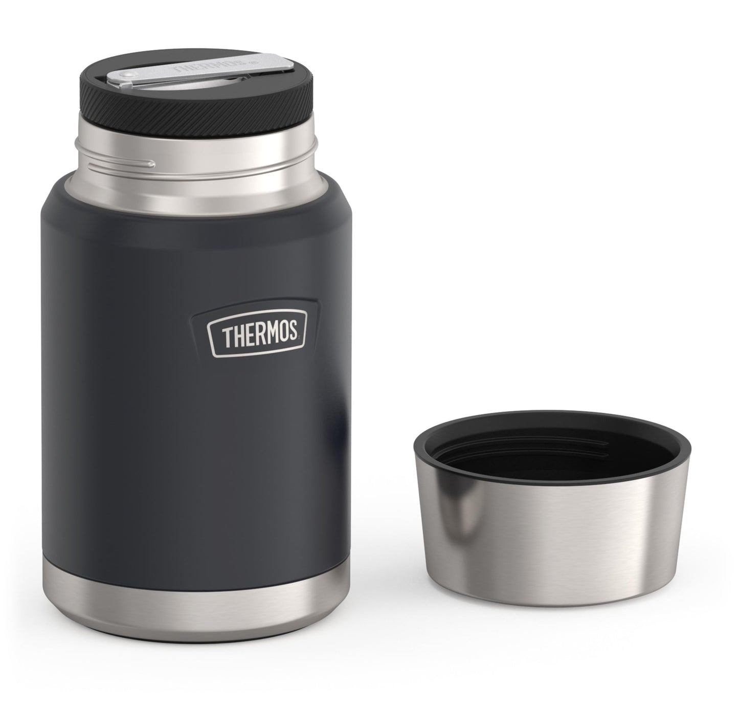 THERMOS, ICON Series, 24 Ounce Stainless Steel Vacuum Food Jar, Granite
