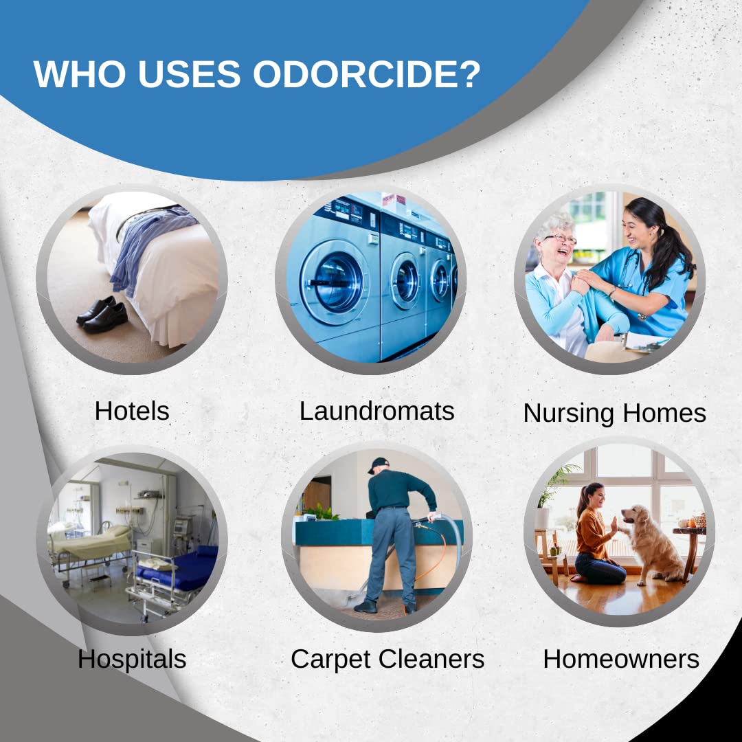 Odorcide – 16oz Concentrated Fresh Linen Scent Laundry Odor Eliminator for Strong Odor, All Laundry Uses – Safe, Non-Enzymatic Odor Neutralizer – For Smoke, Sweat & Pet Odors (16oz)