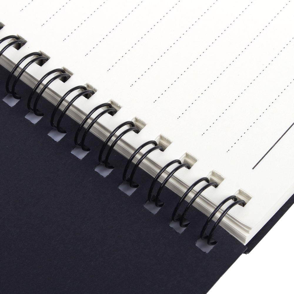 12 Pack Spiral Notebook Lined Journal,A5 Kraft Soft Cover Spiral Lined Notebook,120 Pages/60 Sheets,College Ruled Coil Journals Bulk for Work Office School Supplies,8.25 x 5.55 inch,6 Colors