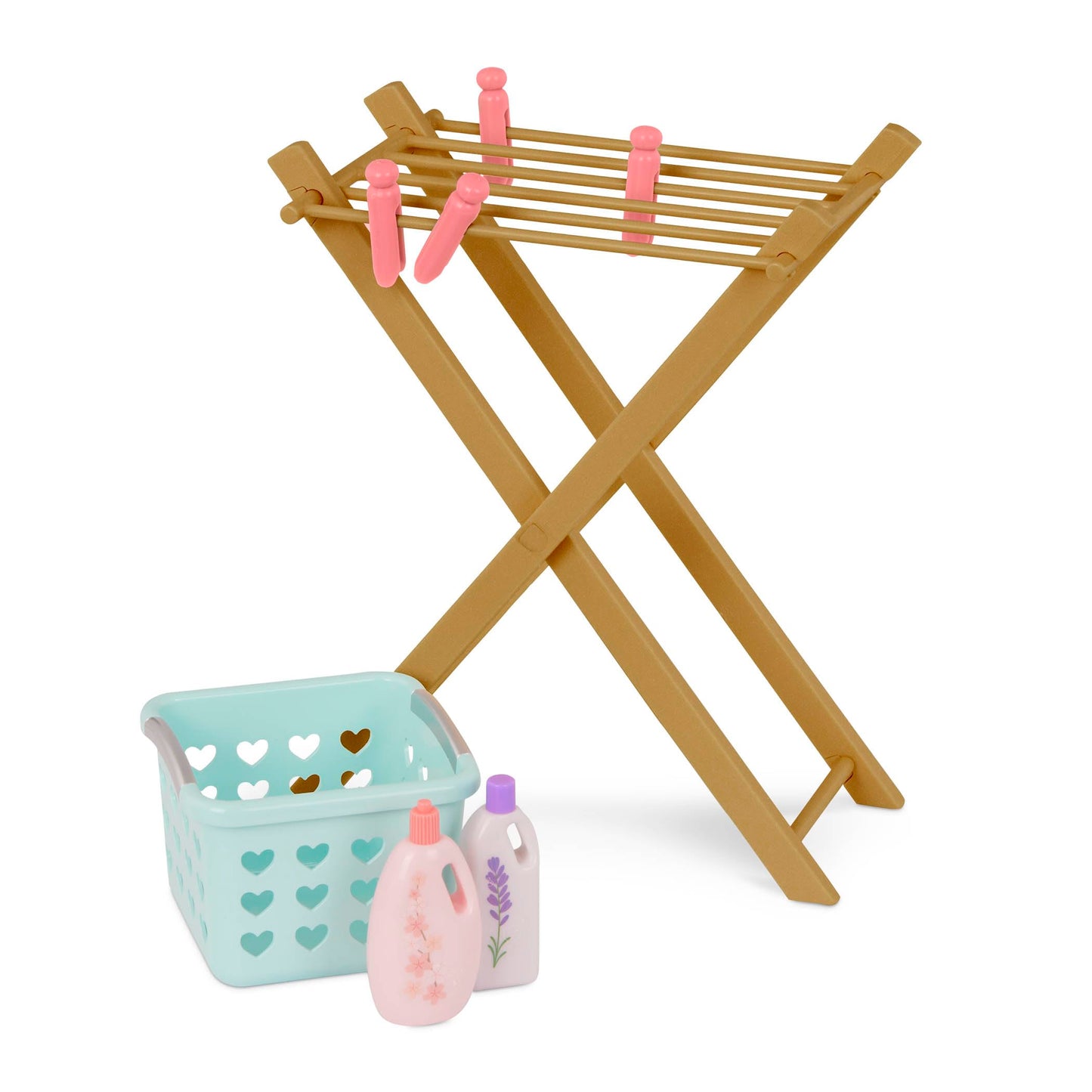 Our Generation – Doll Washing Machine – Drying Rack, Iron & Cleaning Set – 18-inch Doll House Accessories – Pretend Play – Toys for Kids Ages 3 Years & Older – Laundry Day