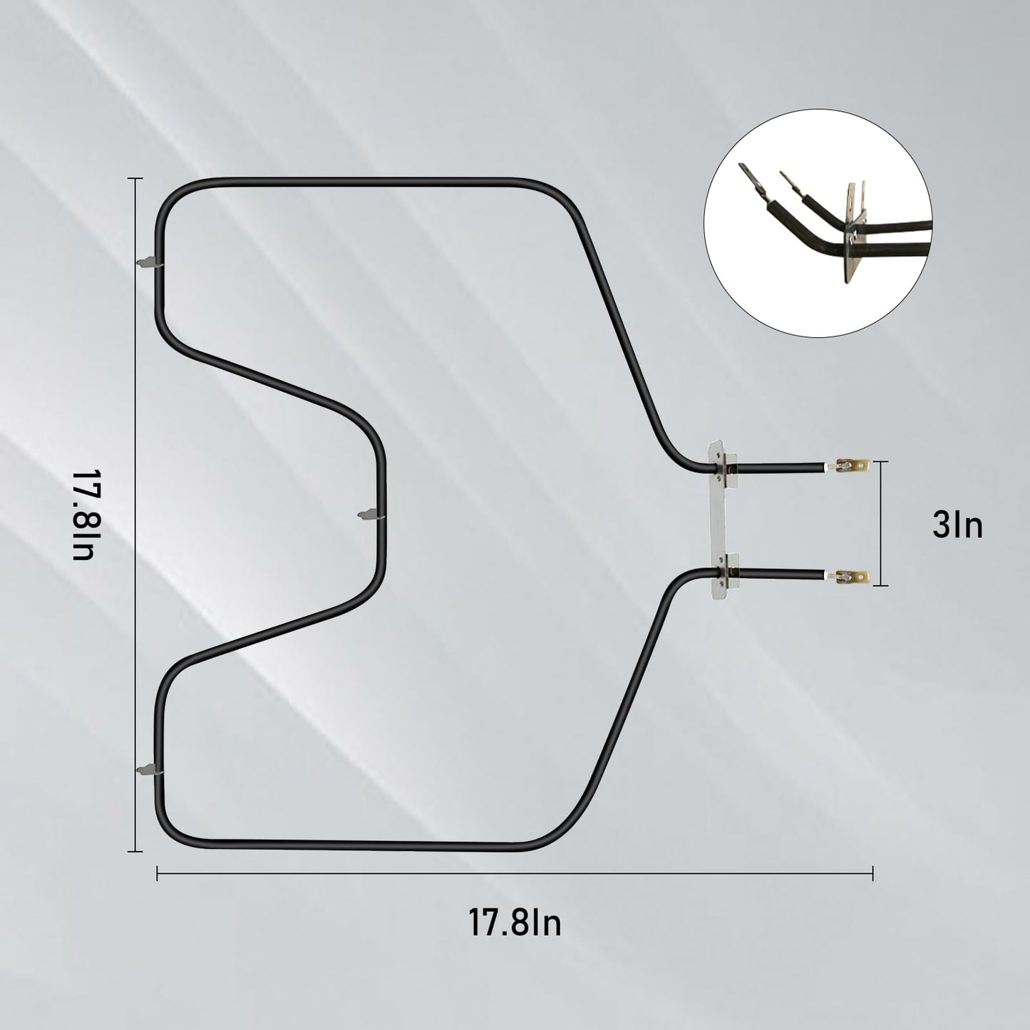 WB44K10005 Bake Element Replacement Bake and Broil Elements- Compatible with GE Hotpoint Kenmore Oven Heating Element - Replaces WB44K10001 AP2030964 EA249238 PS249238