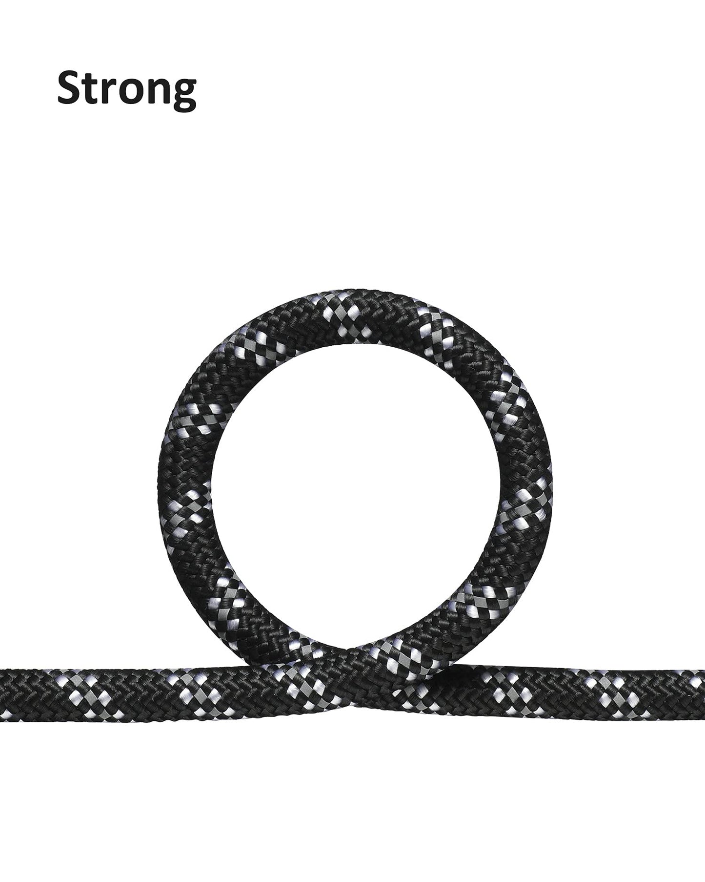 100FT Black Long Leashes for Dog Training, Reflective Threads Check Cord Recall Training Agility Dog Lead for Large Medium Small Dogs, Dog Tie-Out Cable Great for Playing, Camping, or Backyard