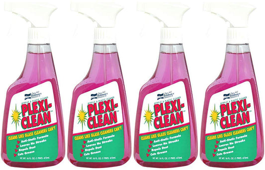 Blue Ribbon Plexi-Clean Acrylic and Plastic Cleaner, 16 fl. oz. (Fоur Paсk)