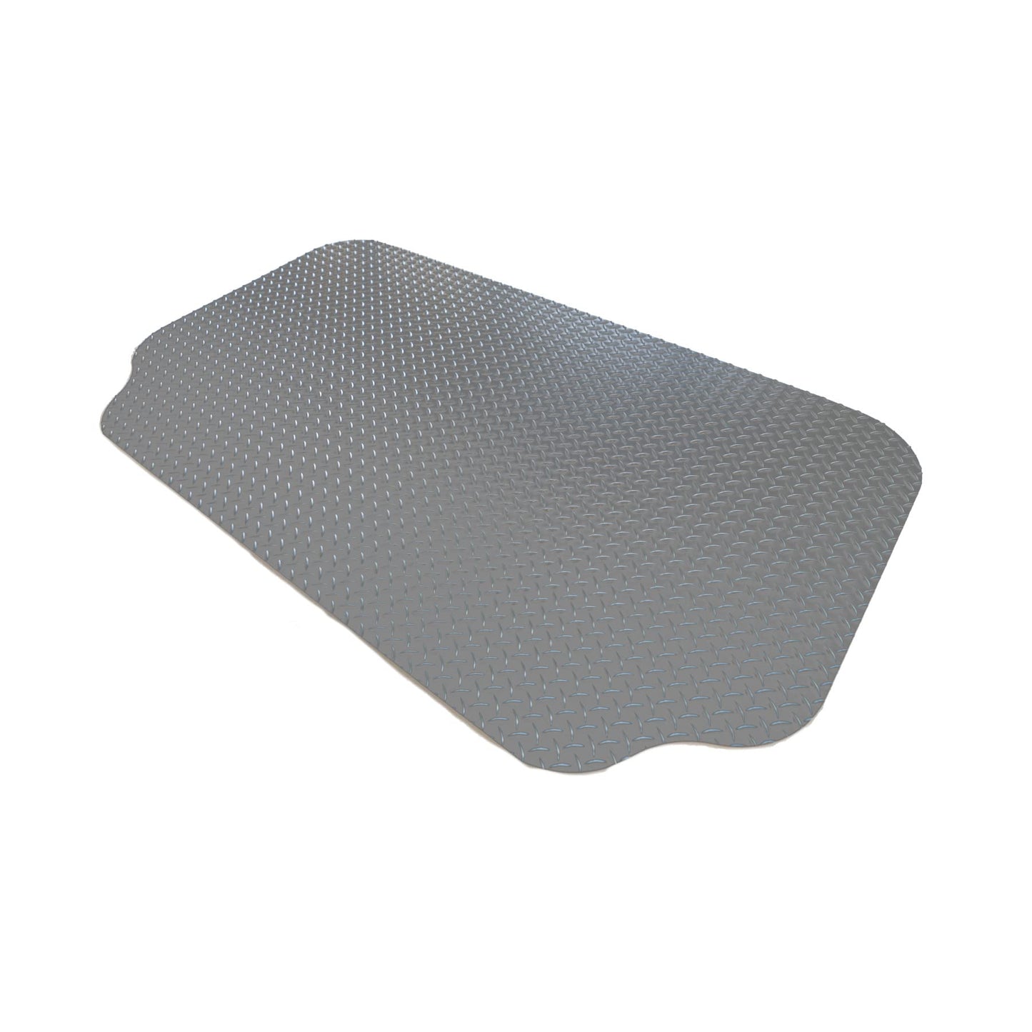 GrillTex Under The Grill Protective Deck and Patio Mat for BBQ Grills, Gas Grills, Charcoal Grills, Turkey Fryers and Pellet Smokers, 36" x 63", Black Diamond Plate, 8D-075-36C-5.3
