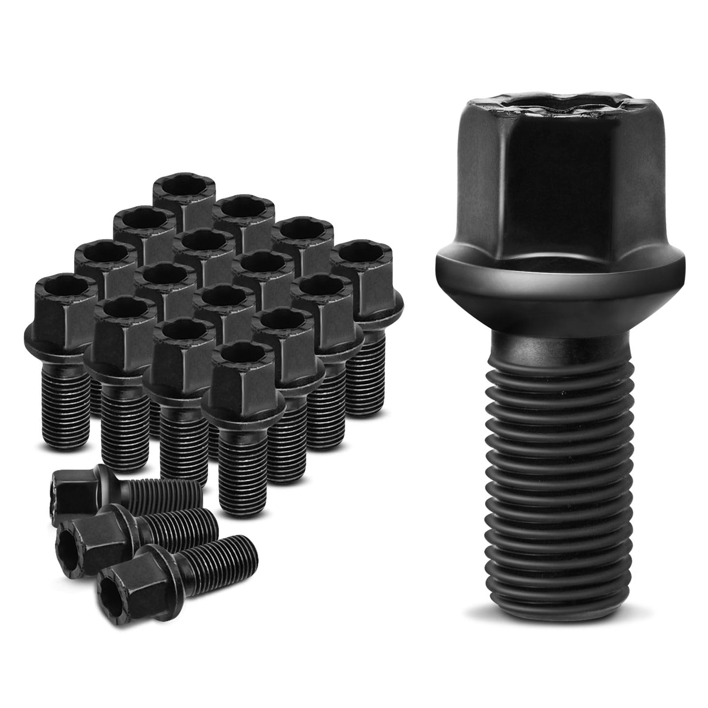 A-Premium M14-1.50 Wheel Studs Compatible with Volkswagen Jetta Passat Golf Tiguan Beetle Audi A3 A4 A5 A6 A7 Quattro A8 Front and Rear Side 20-PC Set