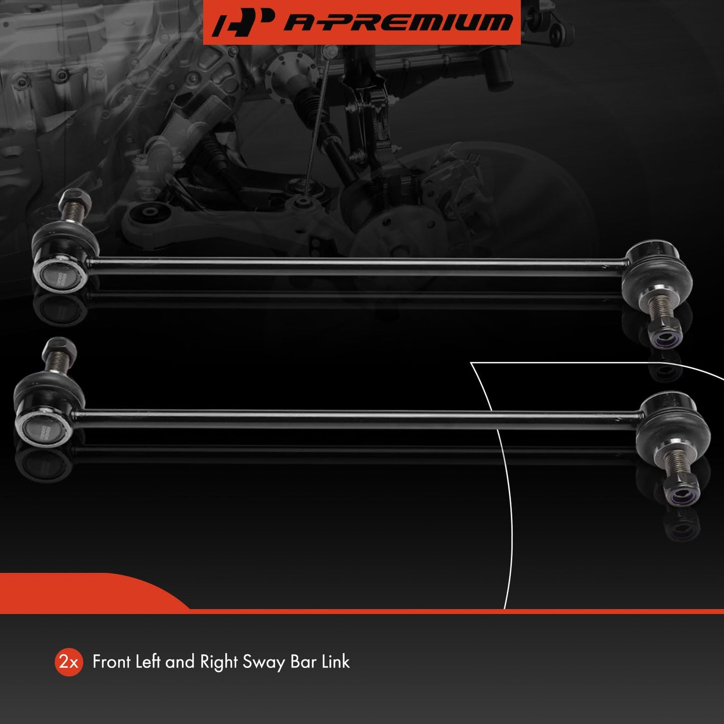 A-Premium 2 x Front Sway Bar Links Stabilizer Bar Links, Compatible with Kia Sedona 2015-2021 & Hyundai Genesis Coupe 2010-2011