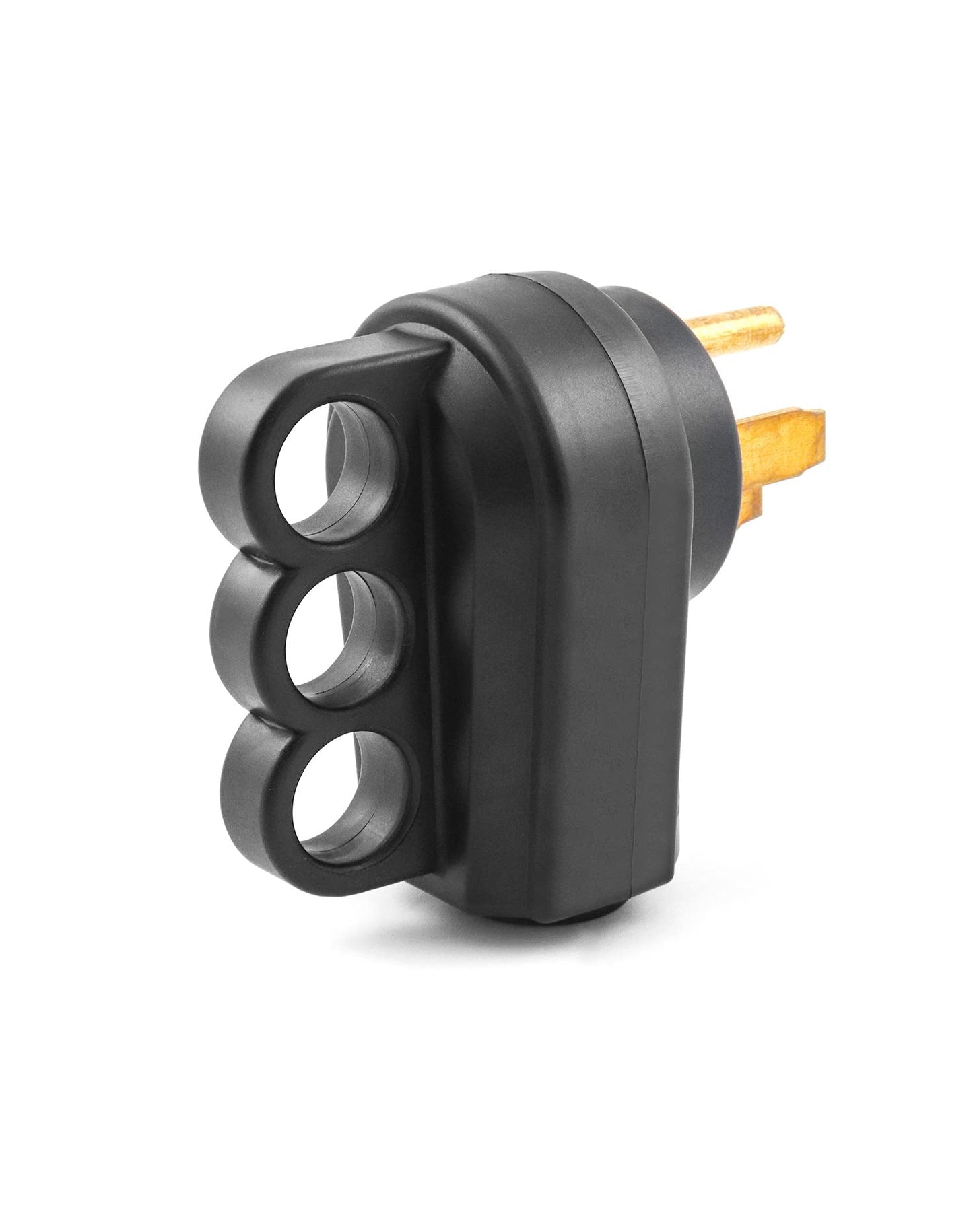 QWORK NEMA 14‑50P 50 Amp 4‑Prong RV Replacement Plug – Plug Only, 2 Pack, Fits 125/250V Camper & Trailer