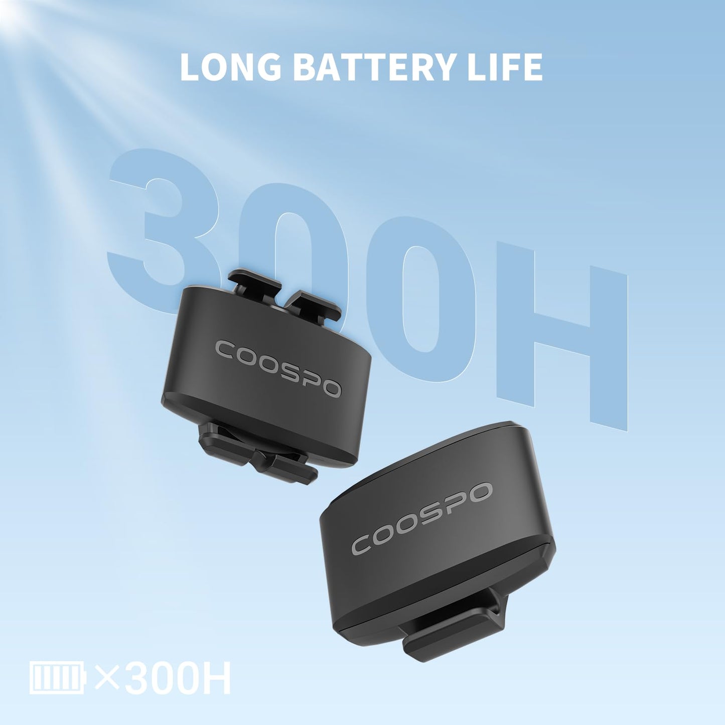 COOSPO Bike Cadence Speed Sensor BK9, Bluetooth 5.0 ANT+ Wireless Cycling Speed Bicycle RPM Cadence Sensor, IP67 Waterproof & 300H Battery