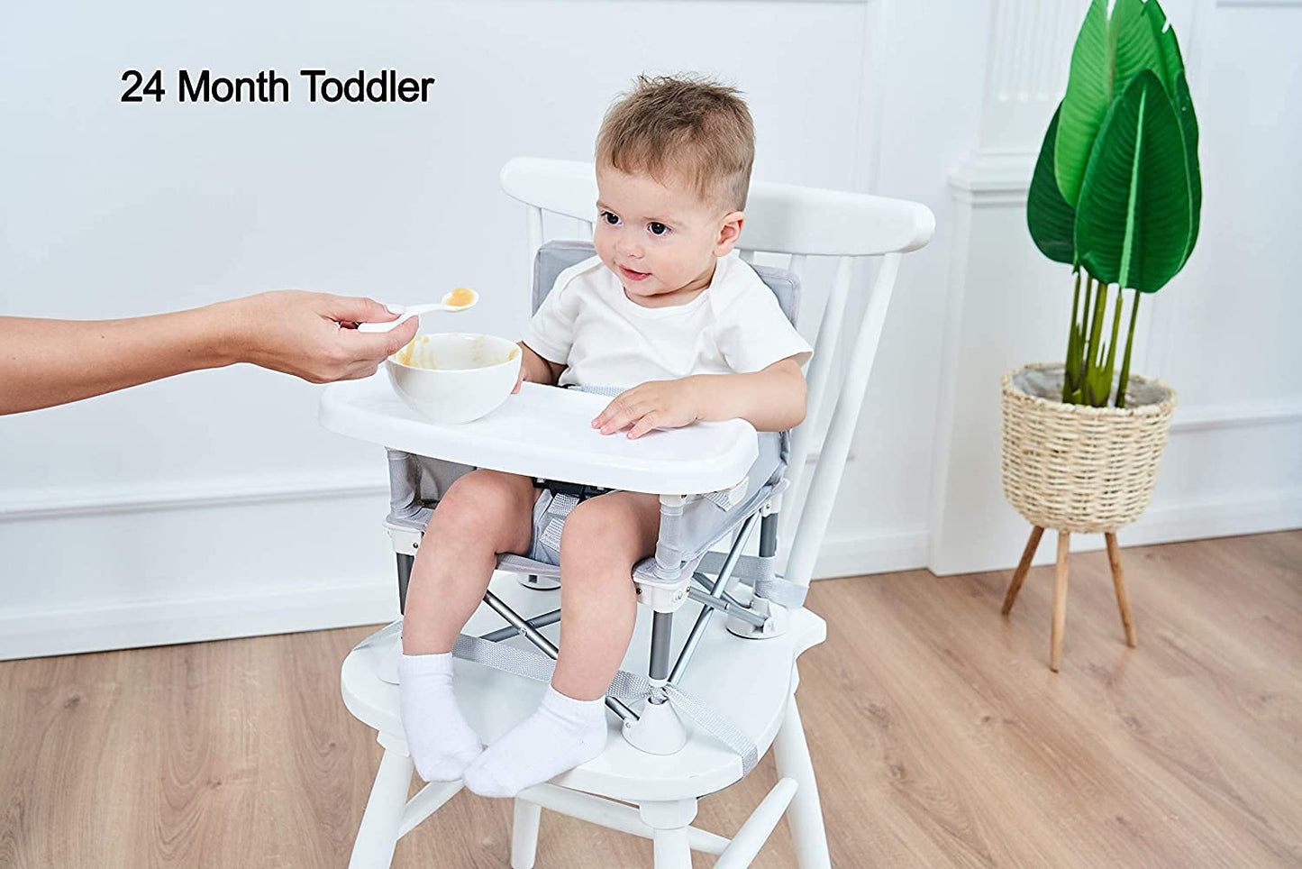 PandaEar Portable Baby Seat Travel Chair| Compact Fold with Straps for Indoor/Outdoor Use| Great for Camping, Beach, Lawn |Toddlers, Kids, Boys, Girls (Neural Seat)
