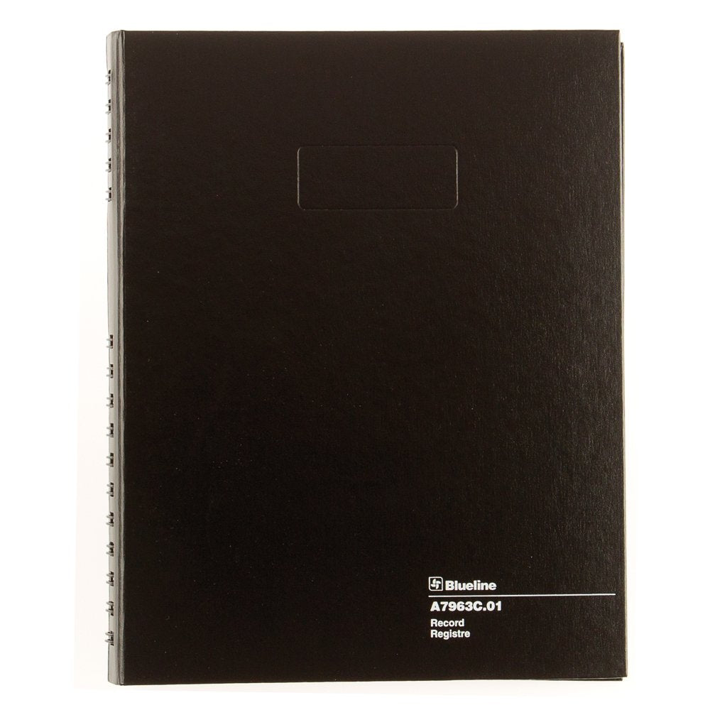 Blueline AccountPro Record Book, 300 Pages, Black, 10-1/4-Inch x 7-7/8-Inch (A7963C.01)