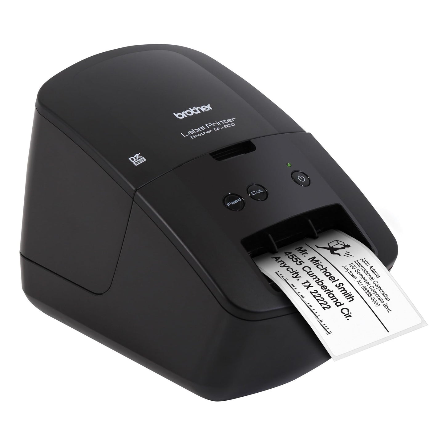 Brother Economic Desktop Label Printer QL-600, QL600, 2.4" Label Width Black