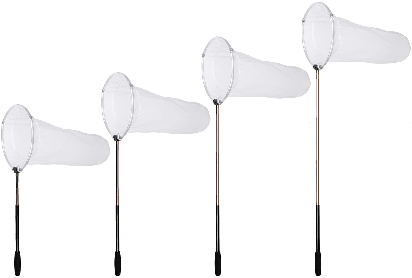 (25cm Ring, 120cm Handle) - RESTCLOUD Insect and Butterfly Net with 25cm Ring, Handle Extends to 120cm