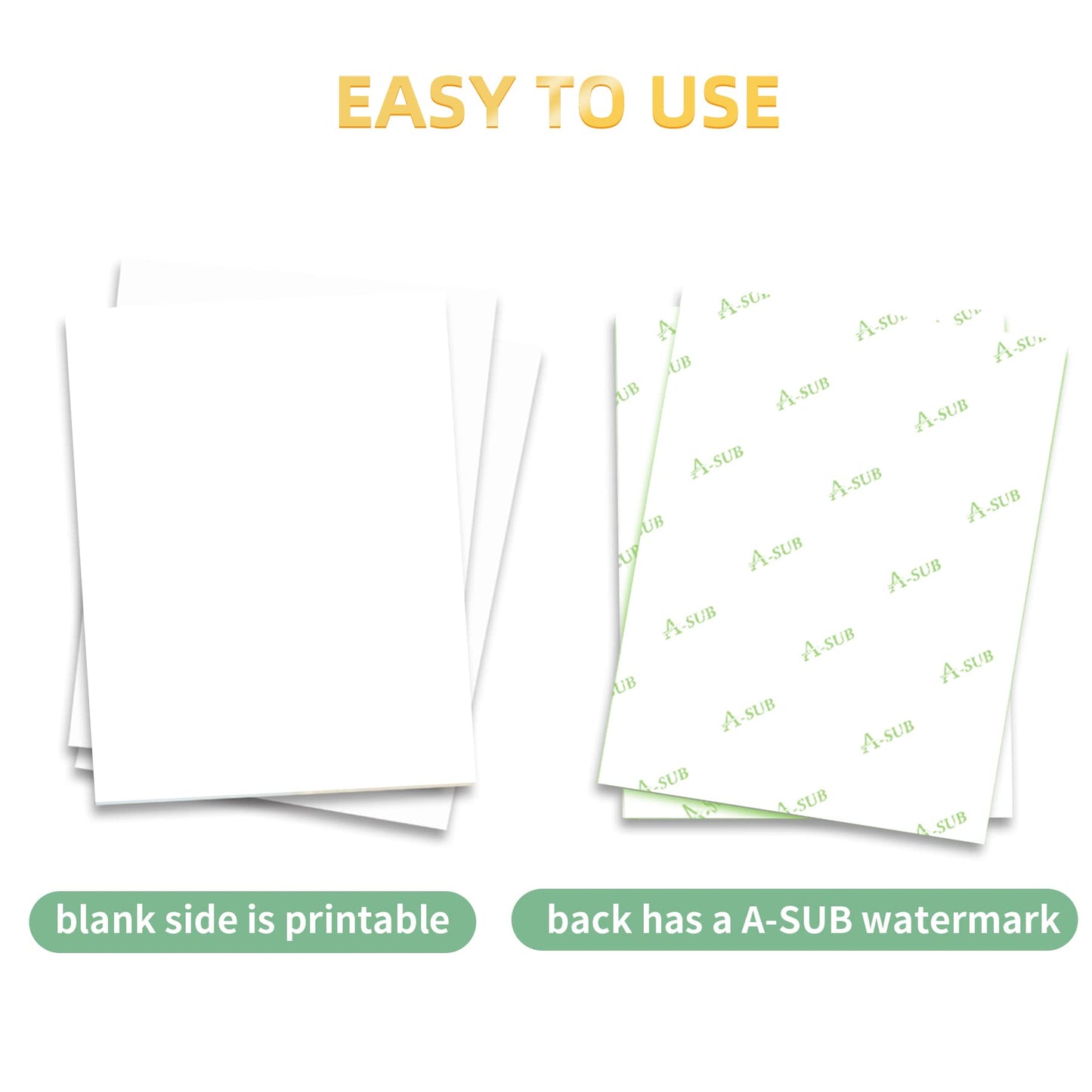 A-SUB Sublimation Paper- 150 Sheets Heat Transfer Paper 13x19 inch Compatible with Inkjet Sublimation Printer 105g