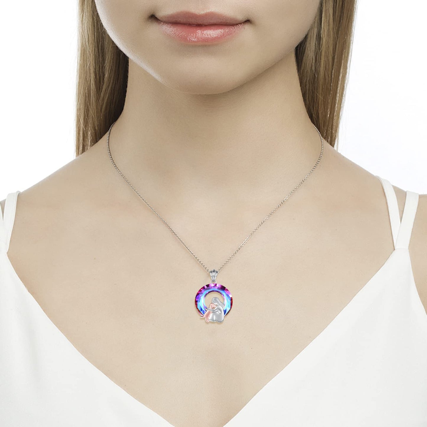 Sterling Silver Dog Necklace Puppy Pendant Jewelry Gift for Women Mom Dog Lover