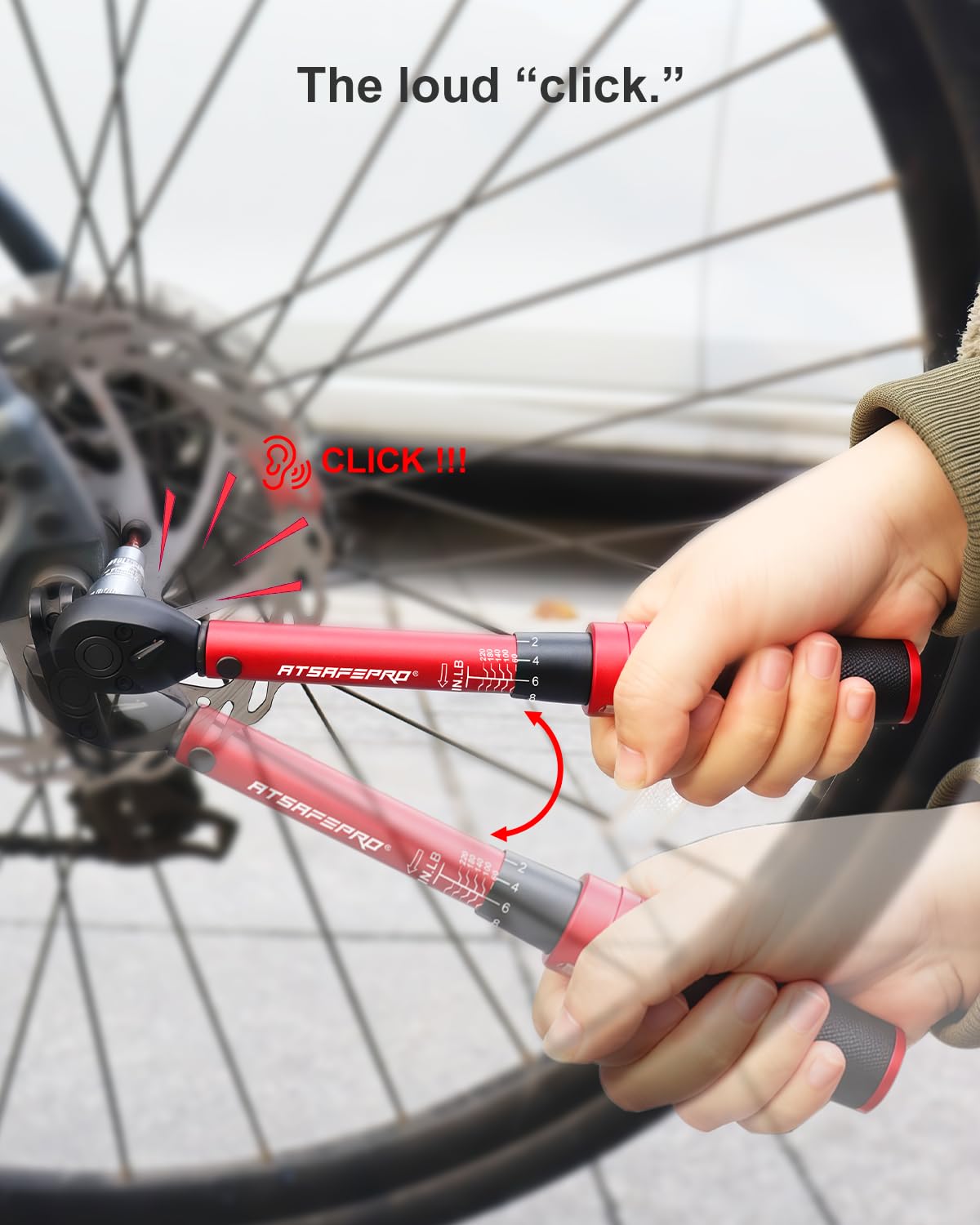 ATsafepro 3/8 Torque Wrench 20-240 in.lb, Inch Pound Torque Wrench Set with Extension & 3/8" to 1/4" Adapter - ±3% Accuracy, Dual-Direction 72-Tooth for Bike, Motorcycle, Car & Engine Maintenance