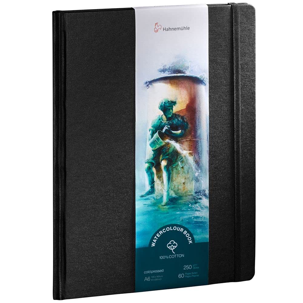 Hahnemuhle Watercolor Book, 100% Cotton, Cold Press 250gsm, A6 Portrait (10625350)