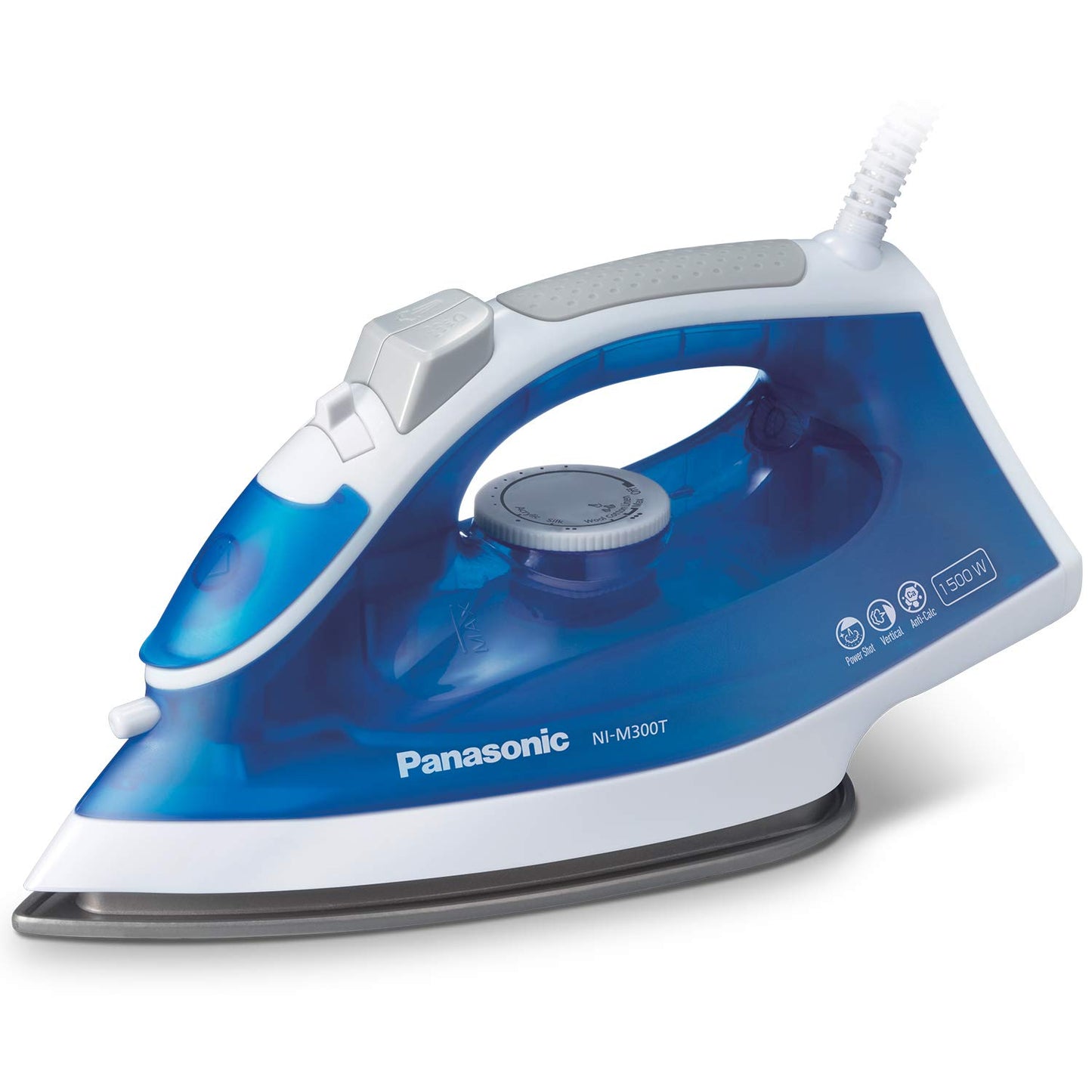 Panasonic NIM300TA Ultra-Light Steam Iron with Power Shot, Blue/White